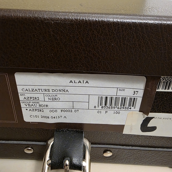 Alaia | Black Leather Cutout Bootie Stilleto Pumps Sz 37 - Picture 11 of 11